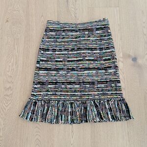 Ann Taylor Multicolor Textured Pencil Skirt